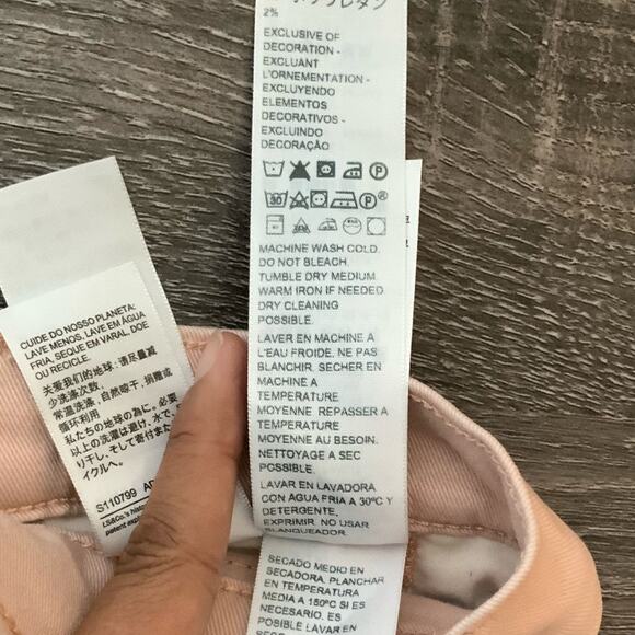 Levis's Strauss & Co 311 Shaping Skinny Light Pink Jeans Size 27 USED - Picture 7 of 13